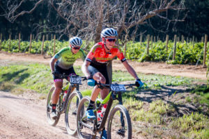 Matthew Stamatis (front) and Samantha Sanders Winelands Encounter