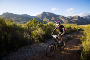 Winelands Encounter cyclist in action during stage two.