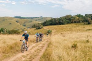 Riders taking it easy on sandy terrains during the final stage of the joBerg2c. Photo: Kevin Sawyer