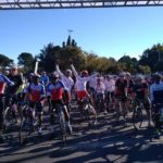 Riders showing excitement before the 100 Cycle Challenge. Photo: 100 Cycle Challenge