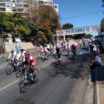 Riders taking on a straight stretch during the 100 Cycle Challenge. Photo: 100 Cycle Challenge