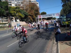 Riders taking on a straight stretch during the 100 Cycle Challenge. Photo: 100 Cycle Challenge