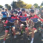 Team Demacon's Kim le Court (left) won the elite women's race of the 100 Cycle Challenge. Photo: 100 Cycle Challenge