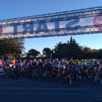 Riders lined up before the 100 Cycle Challenge. Photo: 100 Cycle Challenge