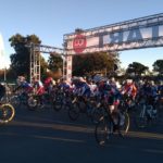 Riders jetting off for the inaugural 100 Cycle Challenge. Photo: 100 Cycle Challenge