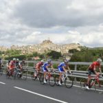 A bunch of riders in action during stage six of the Giro d'Italia