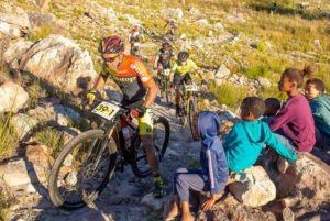Locals cheering on riders during stage two of the Gravel & Grape Extreme 3-day. Photo: Chris Hitchcock