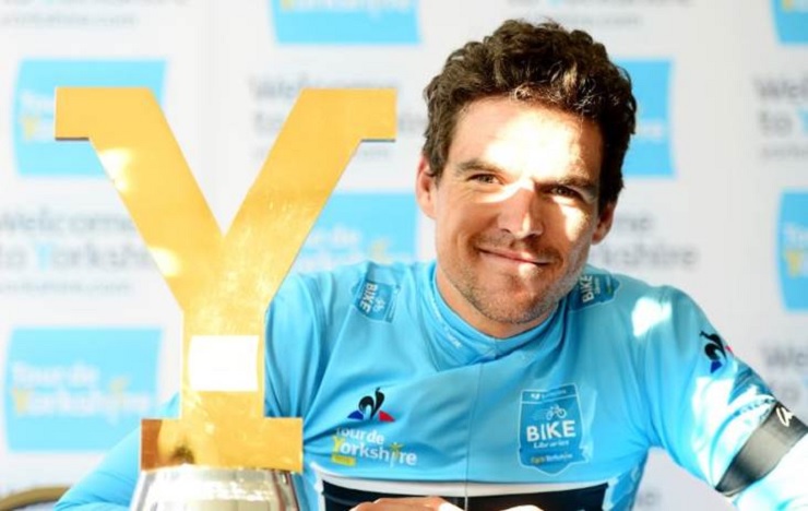 Greg van Avermaet claimed the overall title of the Tour de Yorkshire when the four-day race concluded in Leeds, England, yesterday. Photo: SWpix.com