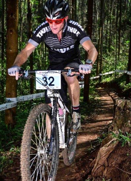 Former Sharks and Saracens rugby player Jeremy Thomson is hoping to have a good race among the elites at the Karkloof Classic today. Photo: Darren Goddard