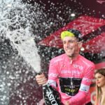 Mitchelton-Scott's Simon Yates reinforced his Giro d'Italia race lead after finishing second behind Team Sky's Chris Froome on stage 14. Photo: Massimo Paolone/LaPresse