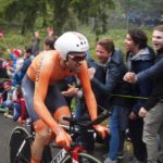 Tom Dumoulin, pictured here, got off to a winning start at the 21-stage Giro d'Italia in Jerusalem today. Photo: Photo credits