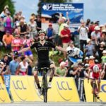 Mitchelton-Scott's Adam Yates won the 129km seventh and final stage of the Criterium du Dauphine, as Team Sky's Geraint Thomas won the race title. Photo: ASO/Alex Broadway