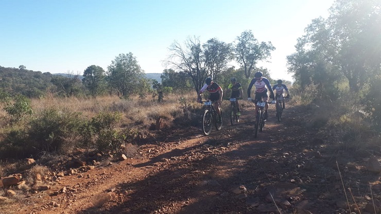 HB Kruger and Regis Maniora (right) won stage two of the Liberty Waterberg Encounter 