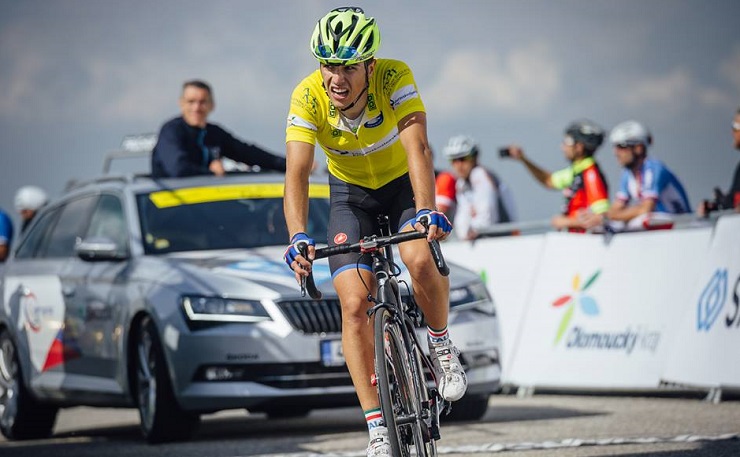 Switzerland's Marc Hirschi won the 151km second stage, while Italy's Samuele Battistella, after finishing eighth, retained his race of the Grand Prix Priessnitz Spa. Photo: Jan Brychta