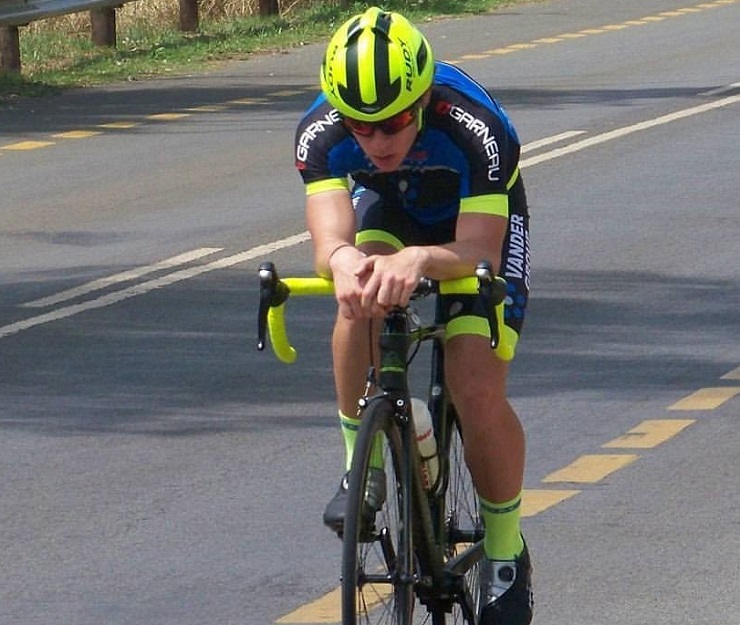 After a sudden decision "late" in his life to take up cycling, Ruben van der Merwe has gone from sitting on the couch watching the sport on television to racing as a semi-professional. Photo: Supplied