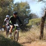 Riders taking on a dusty single track during stage three of the Waterberg MTB Encounter. Photo: Gerrie Kriel / Twin Productions SA