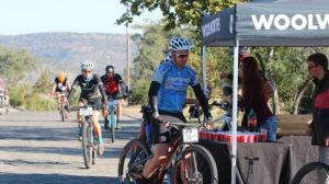 Riders enjoyed the well-stocked water points during stage three of the Waterberg MTB Encounter. Photo: Gerrie Kriel / Twin Productions SA