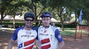 Overall men winners ASG-Cape Duo's Regis Maniora (left) and HB Kruger. Photo: Gerrie Kriel / Twin Productions SA