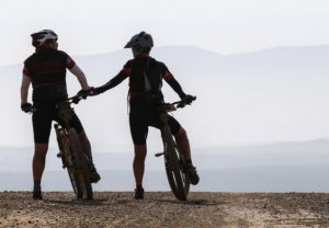 Riders stopping and appreciating a good view during the Around the Pot 100 Miler. Photo: Oakpics