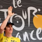 Team Sky's Geraint Thomas waves to fans on stage 13 of the Tour de France