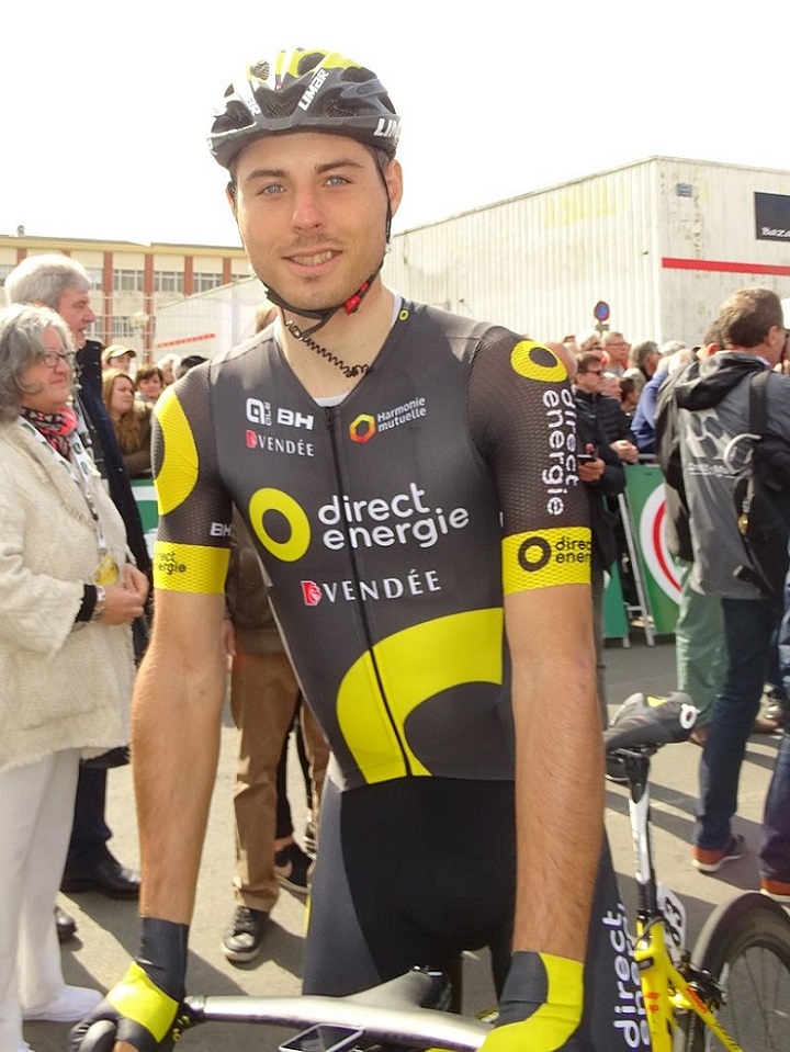 Direct Energie's Romain Cardis won stage one of the Tour de Wallonie