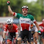 Elia Viviani Quick-Step Floors' Elia Viviani sprinted to his first ever Vuelta a Espana victory when he came out on top in the 178.2km third stage today. Photo: Unipublic/Luis Ángel Gómez