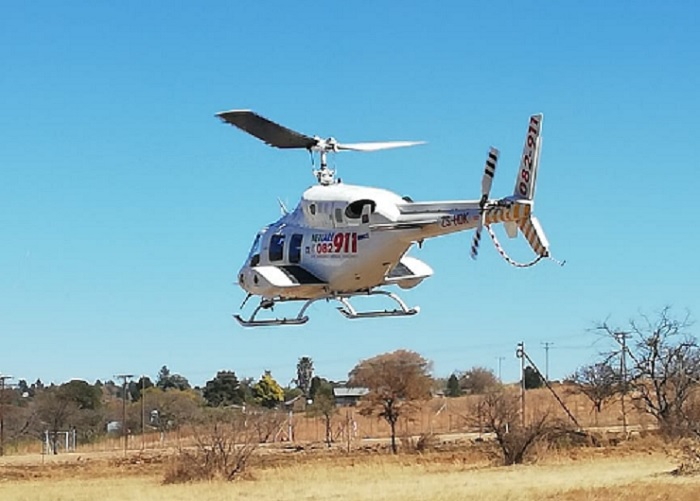 A 50-year-old cyclist was shot and critically wounded in a robbery near Krugersdorp yesterday. Photo: NetCare911/Twitter