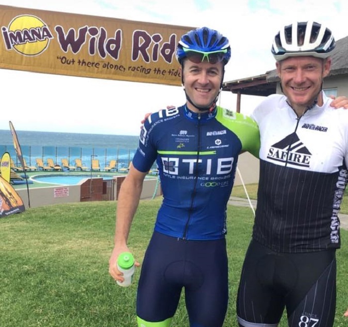 Andrew Hill (left) and Warren Price won the opening stage of the Imana Wild Ride today. Photo: .facebook.com/WildRideSA