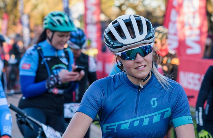 Janice Venter (pictured) was elated to have won the women's Trailseeker Series event in Wellington yesterday, her first elite win in a marathon race. Photo: Henk Neuhoff Photography