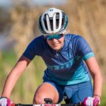 Women's winner Janice Venter in action during the Trailseeker Series event. Photo: Henk Neuhoff Photography