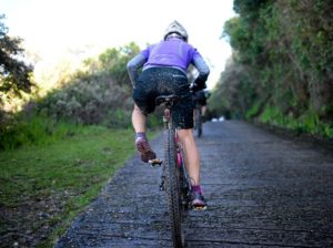 For other riders, it was better to labour up some challenging climbs at the Storms River Traverse. Photo: ZCMC