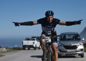 A rider enjoying himself during the Storms River Traverse. Photo: ZCMC