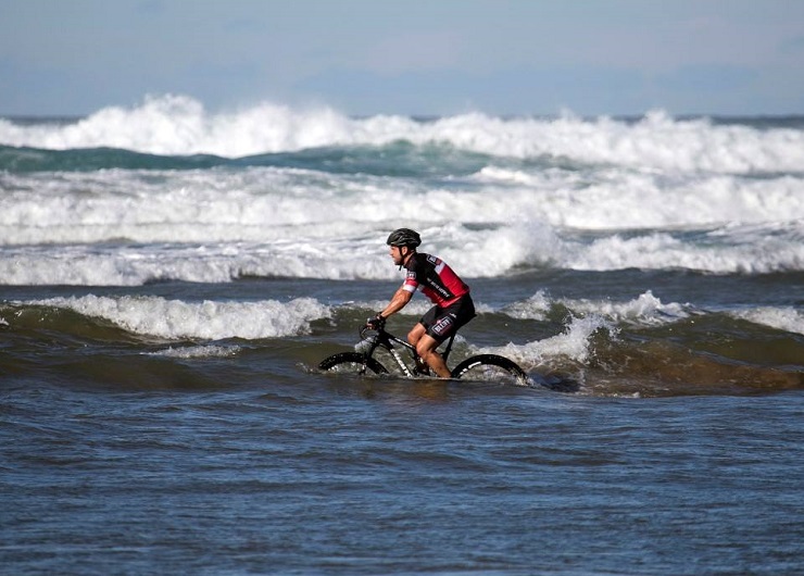 Darren Lill and Damon Stamp won the third stage of the Imana Wild Ride, which finished at the Ocean View Hotel in Coffee Bay today. Photo: jonivins.com Photography