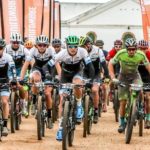 Riders setting off for stage three of the Dr Evil Classic. Photo: oakpics.com