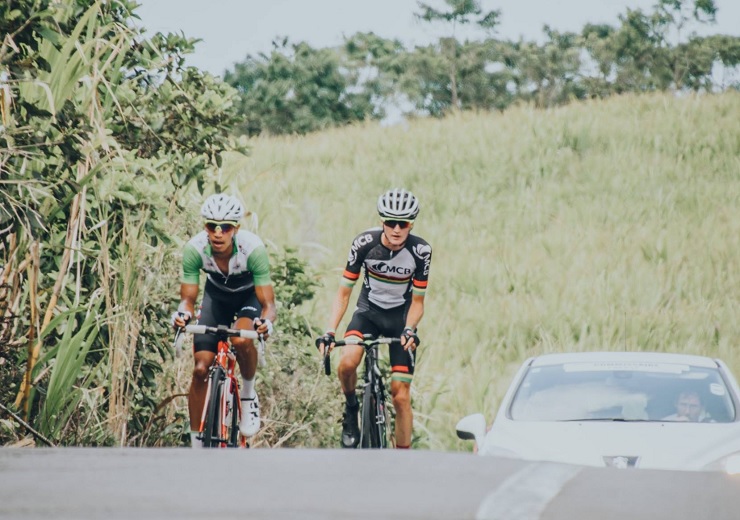 South Africa's Jayde Julius (left) finished second on stage two of the Tour de Maurice yesterday. Photo: Daphney Dupre/Tour de Maurice