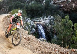 A rider 'living on the edge' during the Karoo to Coast. Photo: oakpics.com