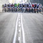 A bunch of riders taking on a tarred road during the Karoo to Coast. Photo: oakpics.com