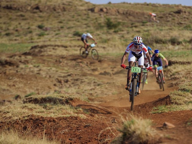 Reinhard Zellhuber and Andrew Hill won the 86km fifth stage of the Lesotho Sky. Photo: Wayne Reiche/Lesotho Sky
