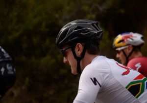 A close-up shot of Alan Hatherly during stage four of the Cape Pioneer Trek. Photo: Carli Smith