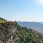 Cyclists rode on the edge of cliffs during stage one of the Berg and Bush 'Great Trek'. Photo: Em Gatland