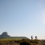 Riders also went over flat plains during stage one of the Berg and Bush 'Great Trek'. Photo: Em Gatland