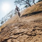 A rider taking on a bend over a hard and dry section during stage two of the Berg and Bush 'Great Trek'. Photo: Em Gatland