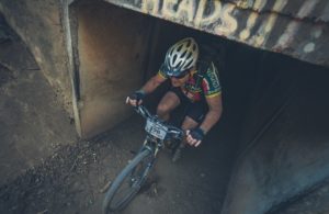 A rider exiting a tunnel during stage three of the Berg and Bush 'Great Trek'. Photo: Em Gatland