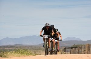 Riders moving along a flat section during stage four of the Cape Pioneer Trek. Photo: Carli Smith
