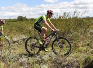 Winners Matthys Beukes (right) and Philip Buys pictured in action during stage one of the Cape Pioneer Trek. Photo: Marike Cronje
