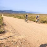 Songo.info's Craig Boyes and Christoph Sauser claimed their third straight victory when they won the 107km stage three of the Rainmaker RollerCoaster gravel stage race today. Photo: Facebook/HotChillee