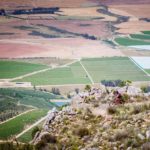 A wonderful view of farmlands and plots in stage one of The U MTB Stage Race. Photo: Chris Hitchcock