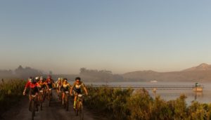 The leading ladies in action on stage two of the Wines2Whales