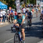 A rider coasting through during the 947 Cycle Challenge. Photo: 947 Cycle Challenge