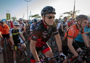 Riders anticipating the start of the 947 Cycle Challenge today. Photo: Telkom 947 Cycle Challenge